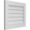 Ekena Millwork Vertical Surface Mount PVC Gable Vent: Non-Functional, w/ 3-1/2"W x 1"P Standard Frame, 26"W x 22"H GVPVE26X2201SN - alternate 4